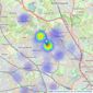 Oyster Properties - Stanmore listings heatmap