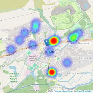 Pacitti Jones - Kilsyth listings heatmap