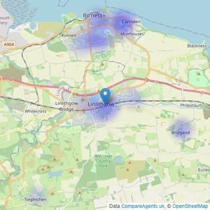 Pacitti Jones - Linlithgow listings heatmap