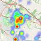 Page & Wells - Bearsted listings heatmap