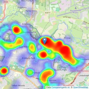 Palmer Snell - Bournemouth listings heatmap