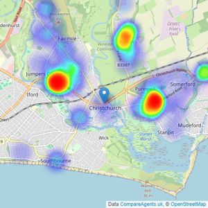 Palmer Snell - Christchurch listings heatmap