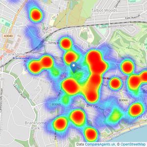 Palmer Snell - Westbourne listings heatmap