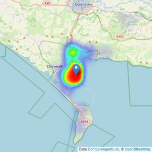 Palmer Snell - Weymouth listings heatmap