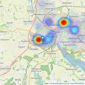 P&H Estates - Ipswich listings heatmap