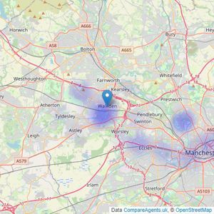 Parello Ltd - Walkden listings heatmap