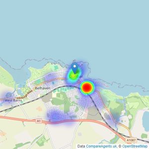 Paris Steele - Dunbar listings heatmap