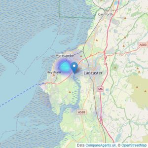 Park Homes - Morecambe listings heatmap