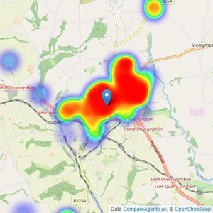 Parkes & Pearn - Liskeard listings heatmap