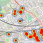 Parkheath - West Hampstead listings heatmap