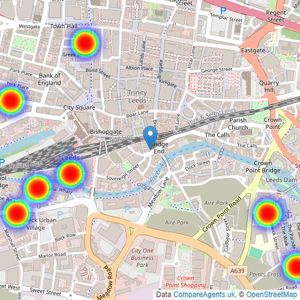 Parklane - Leeds listings heatmap