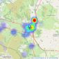 Parrys - Abergavenny listings heatmap