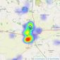 Parsons & Co - Dereham listings heatmap