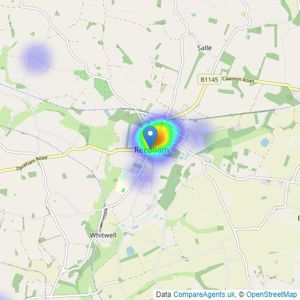 Parsons & Co - Reepham listings heatmap