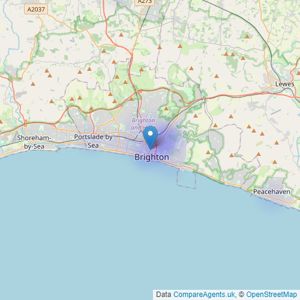 Parsons Son & Basley - Brighton listings heatmap