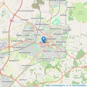 PARTNERS IN PROPERTY - Cheltenham listings heatmap