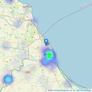 Paton & Co - Berwick-upon-Tweed listings heatmap