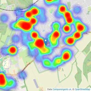 Patrick Gardner - Bookham - Sales listings heatmap