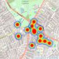 Patrick Henry - Clapham South listings heatmap