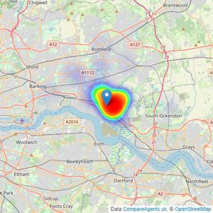 PATTERSON HAWTHORN - Rainham listings heatmap