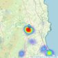 Pattinson Estate Agents - Alnwick listings heatmap