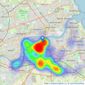 Pattinson Estate Agents - Jarrow listings heatmap