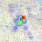 Pattinson Estate Agents - Washington listings heatmap