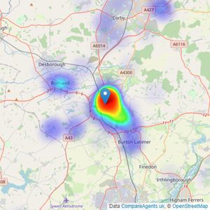 Pattison Lane - Kettering listings heatmap