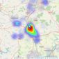 Pattison Lane - Kettering listings heatmap