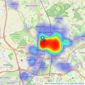 Paul Barker Estate Agents - St Albans listings heatmap