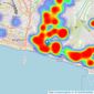 Paul Bott & Co - Brighton listings heatmap