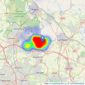 Paul Carr - Burntwood listings heatmap