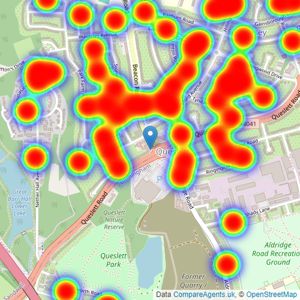 Paul Carr - Great Barr listings heatmap