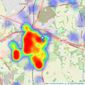 Paul Carr - Great Wyrley listings heatmap