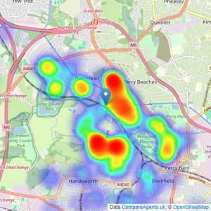 Paul Carr - Hamstead listings heatmap