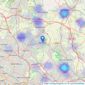 Paul Carr Land & New Homes - Aldridge listings heatmap