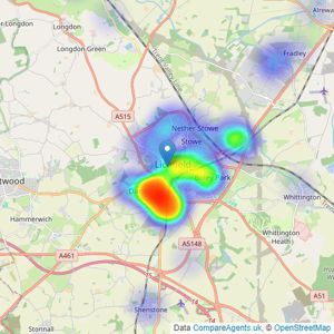 Paul Carr - Lichfield listings heatmap