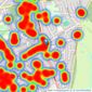 Paul Carr - Streetly listings heatmap