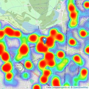 Paul Carr - Sutton Coldfield listings heatmap