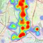 Paul Carr - Walmley listings heatmap