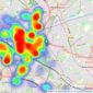 Paul Dubberley & Co - Great Bridge listings heatmap