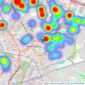 Paul Dubberley & Co - Wednesbury listings heatmap