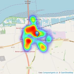 Paul Fox - Barton-Upon-Humber listings heatmap