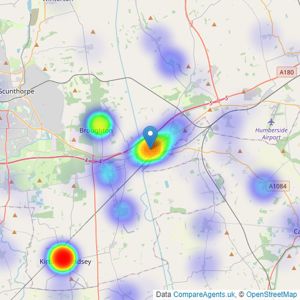 Paul Fox - Brigg listings heatmap