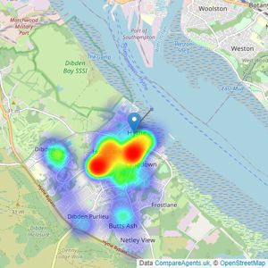 Paul Jeffreys - Hythe listings heatmap