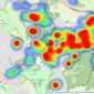 Paul Meakin Estate Agents - South Croydon listings heatmap