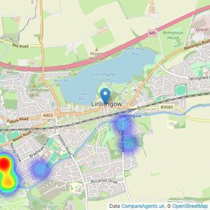 Paul Rolfe LUXE - Linlithgow listings heatmap