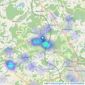 Paul Stripp Estate Agent - Battle listings heatmap