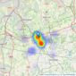 Payne & Co - Oxted listings heatmap