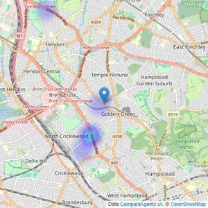 Pearl and Chance - London listings heatmap